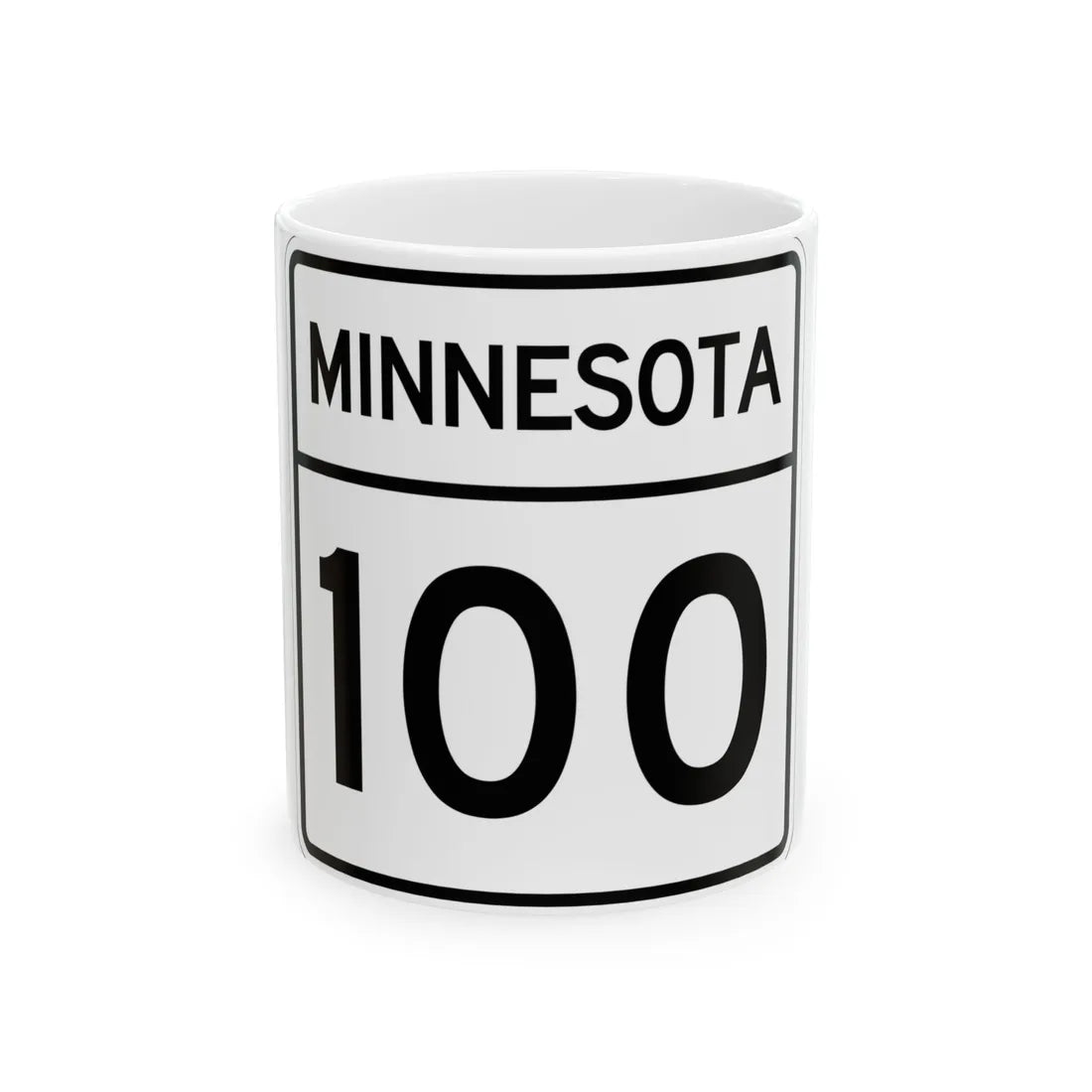 MN-100 1948 (Minnesota) (Road Sign) White Coffee Mug 11oz - Go Mug Yourself