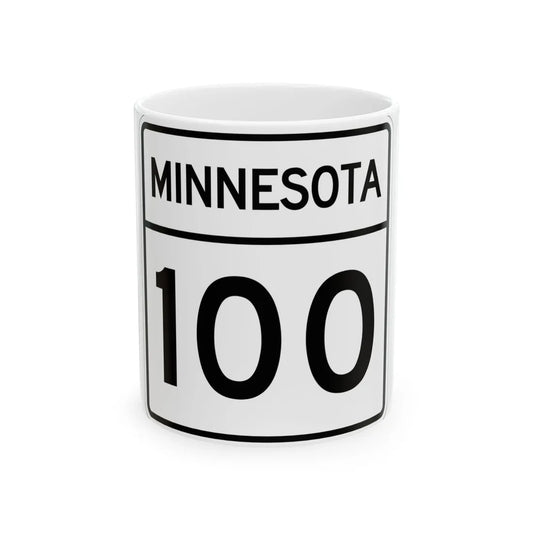 MN-100 1948 (Minnesota) (Road Sign) White Coffee Mug 11oz - Go Mug Yourself