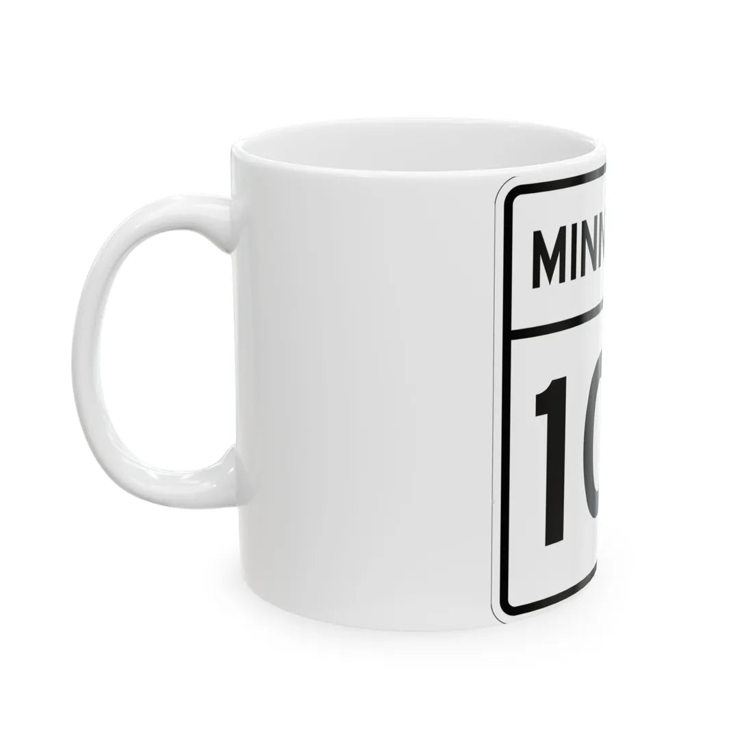 MN-100 1948 (Minnesota) (Road Sign) White Coffee Mug - Go Mug Yourself