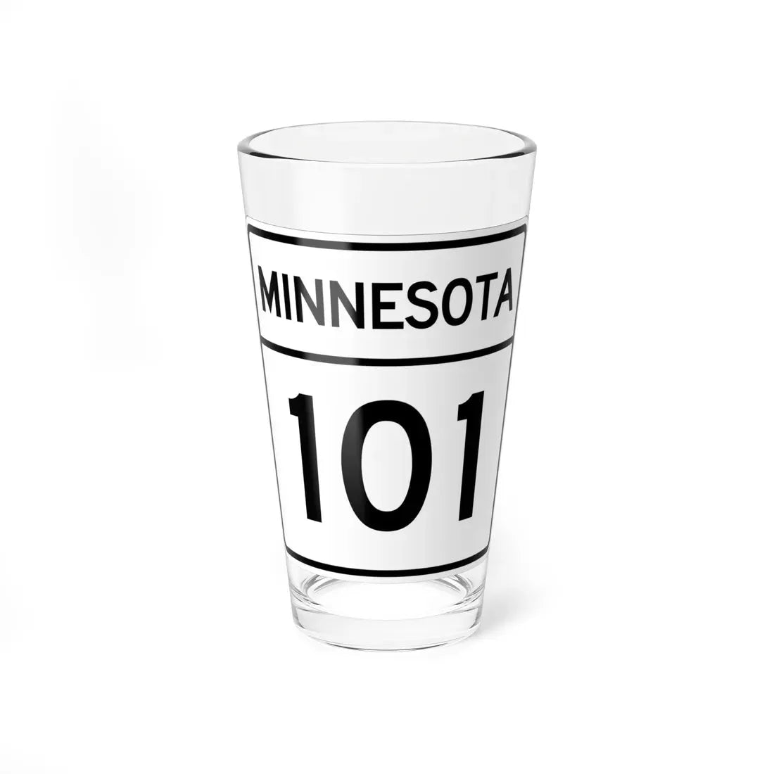 MN-101 1948 (Minnesota) (Road Sign) Pint Glass 16oz 16oz - Go Mug Yourself