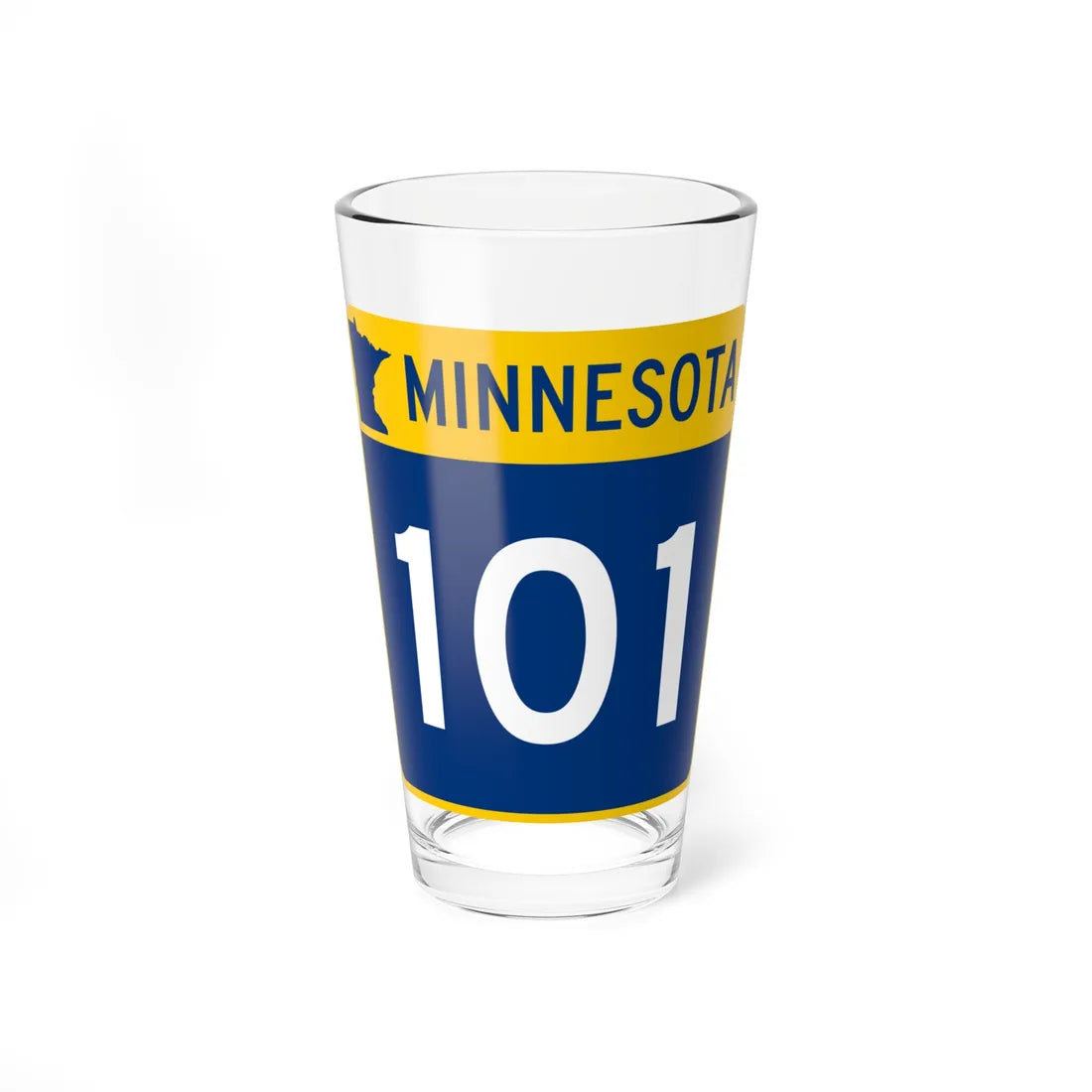 MN-101 (Minnesota) (Road Sign) Pint Glss 16oz 16oz - Go Mug Yourself