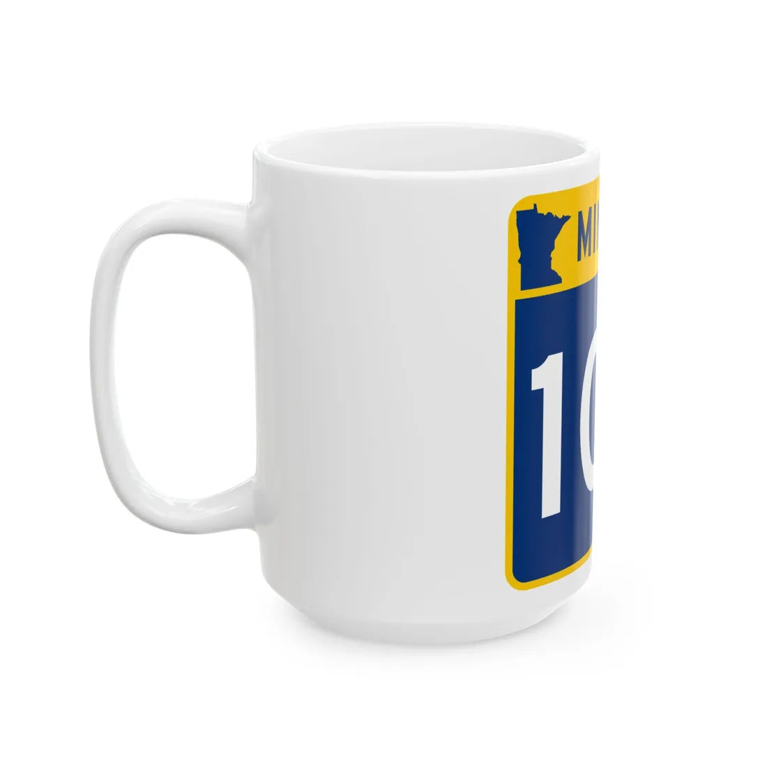 MN-102 (Minnesota) (Road Sign) White Coffee Mug - Go Mug Yourself