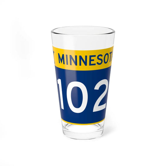 MN-102 wide (Minnesota) (Road Sign) Pint Glss 16oz 16oz - Go Mug Yourself