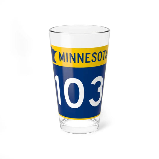 MN-103 (Minnesota) (Road Sign) Pint Glass 16oz 16oz - Go Mug Yourself