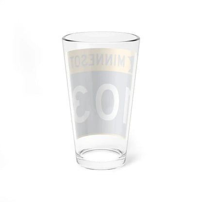 MN-103 (Minnesota) (Road Sign) Pint Glass 16oz - Go Mug Yourself