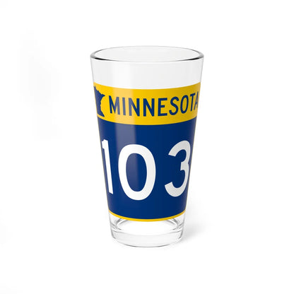 MN-103 (Minnesota) (Road Sign) Pint Glss 16oz 16oz - Go Mug Yourself