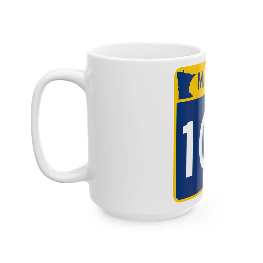 MN-103 (Minnesota) (Road Sign) White Coffee Mug - Go Mug Yourself