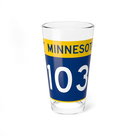 MN-103 wide (Minnesota) (Road Sign) Pint Glass 16oz 16oz - Go Mug Yourself
