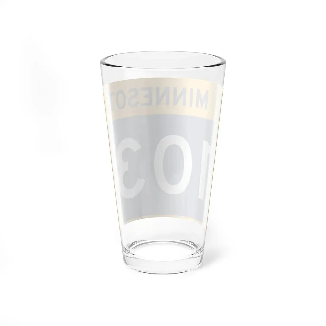 MN-103 wide (Minnesota) (Road Sign) Pint Glass 16oz - Go Mug Yourself