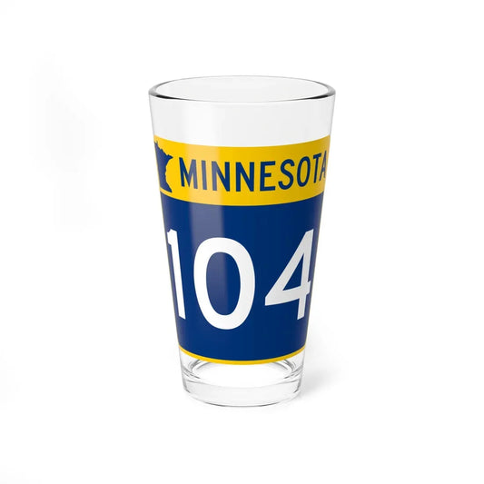 MN-104 (Minnesota) (Road Sign) Pint Glass 16oz 16oz - Go Mug Yourself