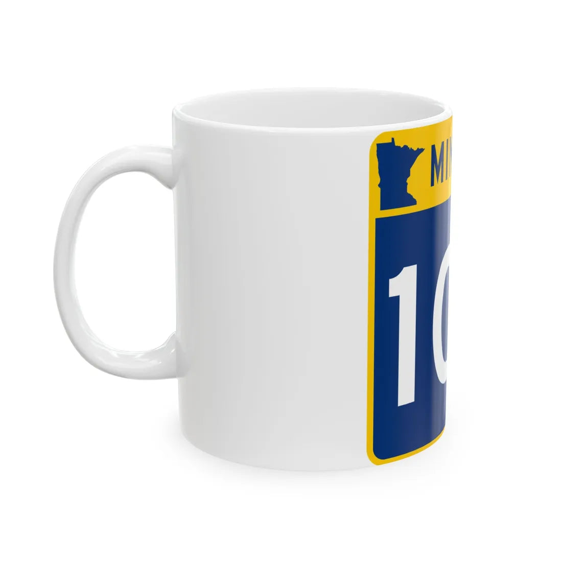 MN-104 (Minnesota) (Road Sign) White Coffee Mug - Go Mug Yourself