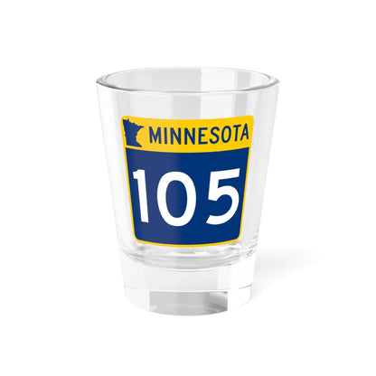 MN-105 (Minnesota) (Road Sign) Shot Glass 1.5oz 1.5oz - Go Mug Yourself