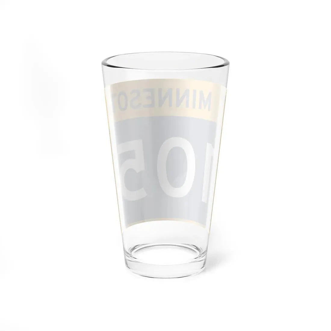 MN-105 wide (Minnesota) (Road Sign) Pint Glass 16oz - Go Mug Yourself