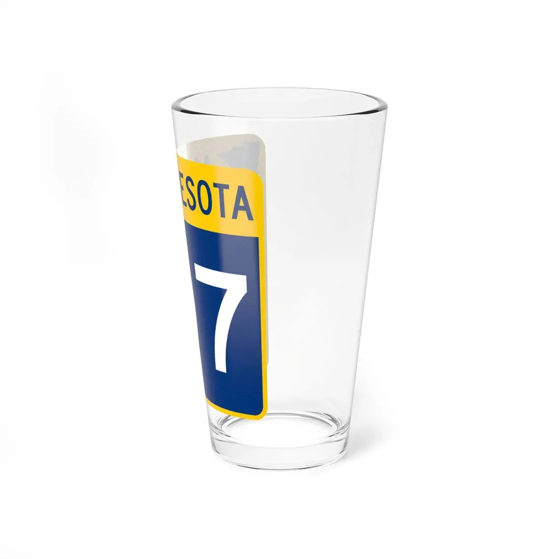 MN-107 (Minnesota) (Road Sign) Pint Glass 16oz - Go Mug Yourself