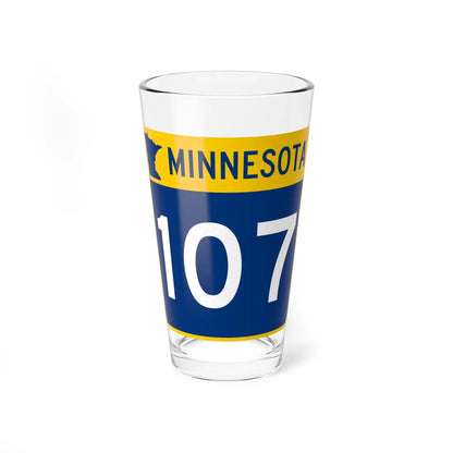 MN-107 (Minnesota) (Road Sign) Pint Glss 16oz 16oz - Go Mug Yourself