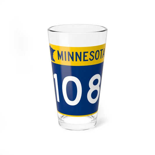 MN-108 (Minnesota) (Road Sign) Pint Glass 16oz 16oz - Go Mug Yourself