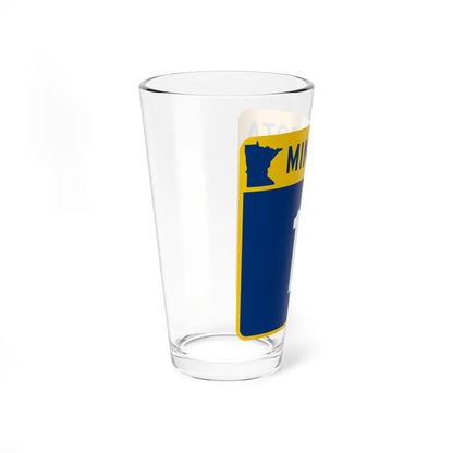 MN-11 (Minnesota) (Road Sign) Pint Glass 16oz - Go Mug Yourself
