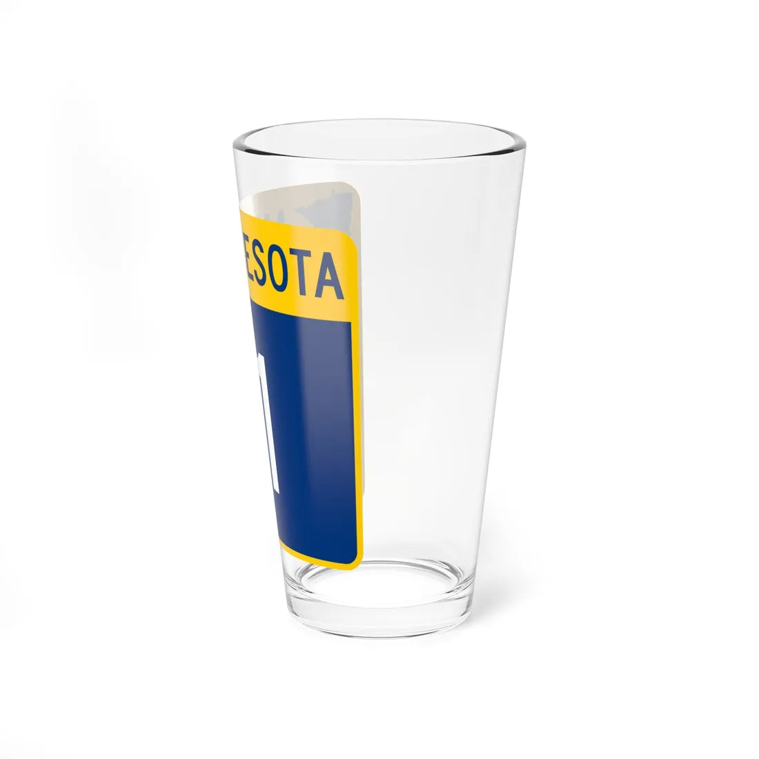 MN-11 (Minnesota) (Road Sign) Pint Glass 16oz - Go Mug Yourself
