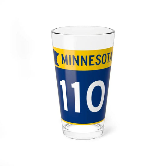 MN-110 (Minnesota) (Road Sign) Pint Glass 16oz 16oz - Go Mug Yourself