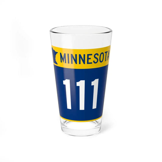 MN-111 (Minnesota) (Road Sign) Pint Glass 16oz 16oz - Go Mug Yourself