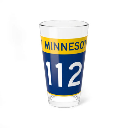 MN-112 wide (Minnesota) (Road Sign) Pint Glss 16oz 16oz - Go Mug Yourself
