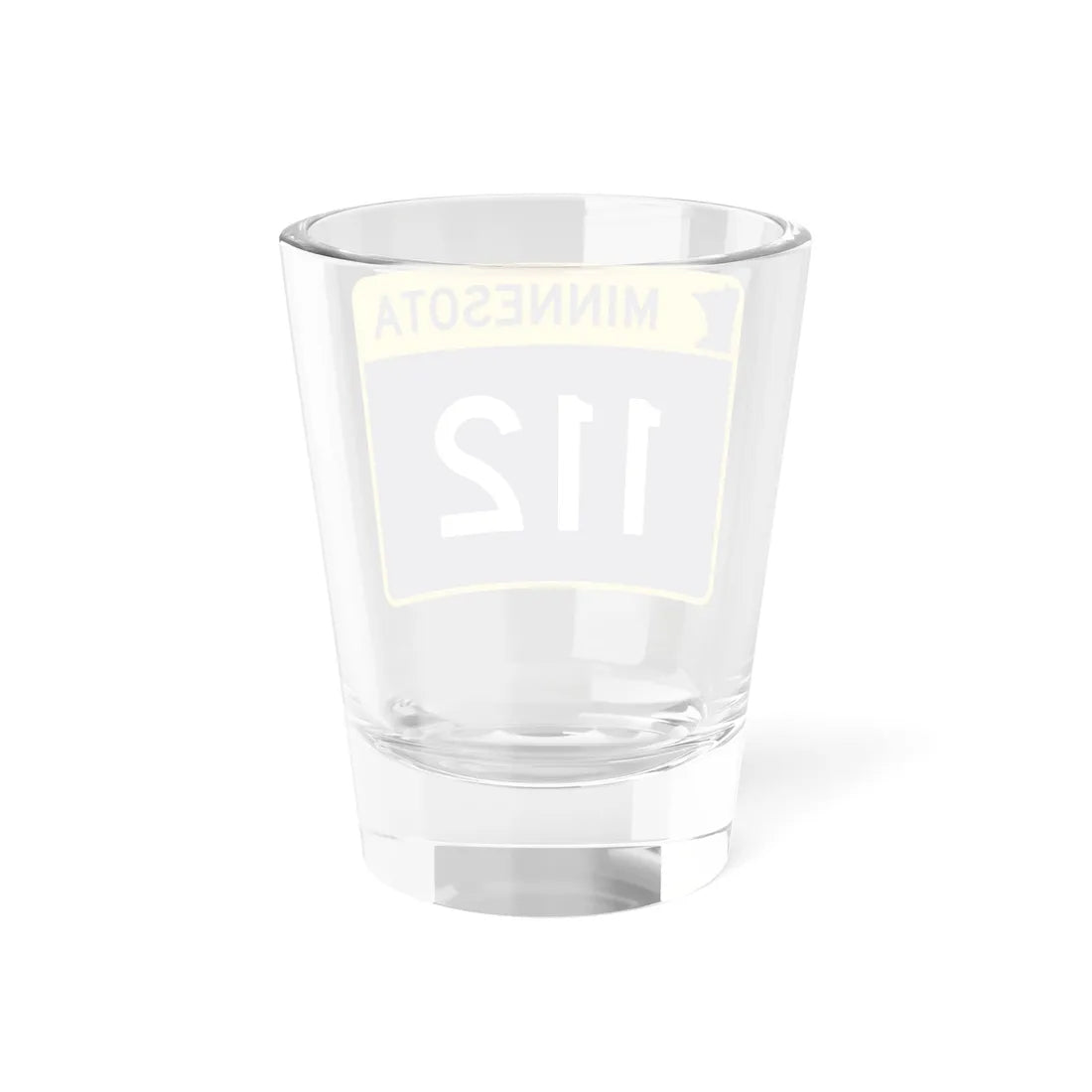 MN-112 wide (Minnesota) (Road Sign) Shot Glass 1.5oz - Go Mug Yourself