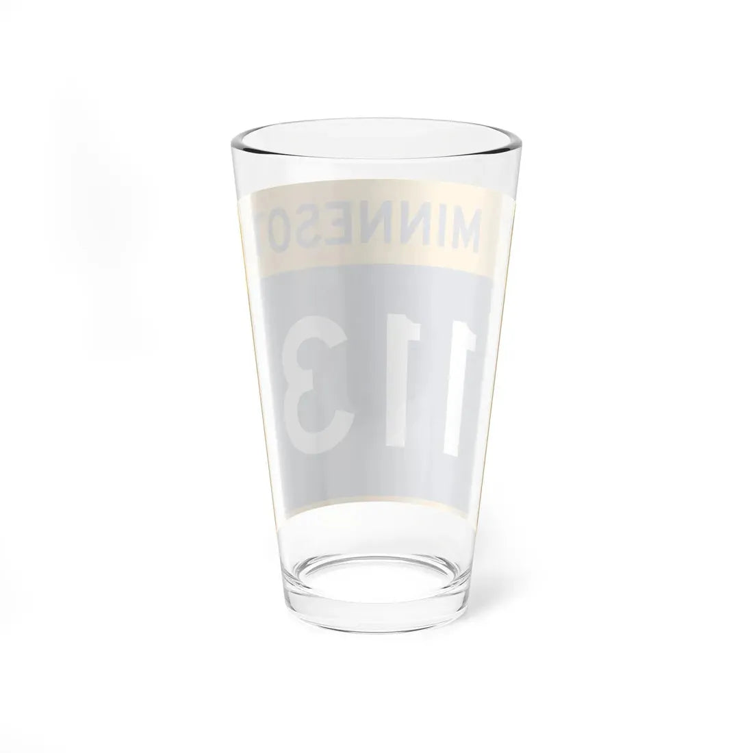 MN-113 wide (Minnesota) (Road Sign) Pint Glass 16oz - Go Mug Yourself