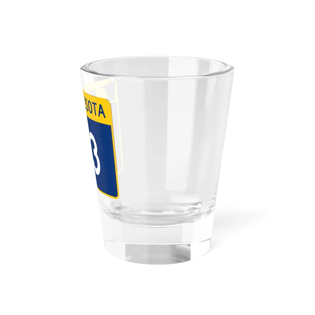 MN-113 wide (Minnesota) (Road Sign) Shot Glass 1.5oz - Go Mug Yourself