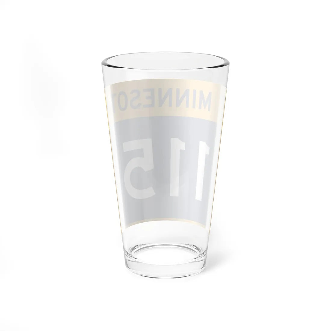 MN-115 wide (Minnesota) (Road Sign) Pint Glass 16oz - Go Mug Yourself