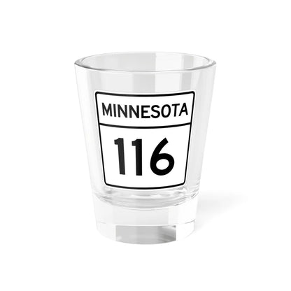 MN-116 1948 (Minnesota) (Road Sign) Shot Glass 1.5oz 1.5oz - Go Mug Yourself