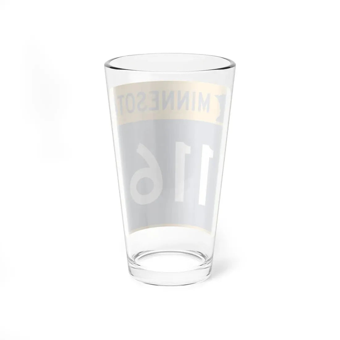 MN-116 (Minnesota) (Road Sign) Pint Glass 16oz - Go Mug Yourself