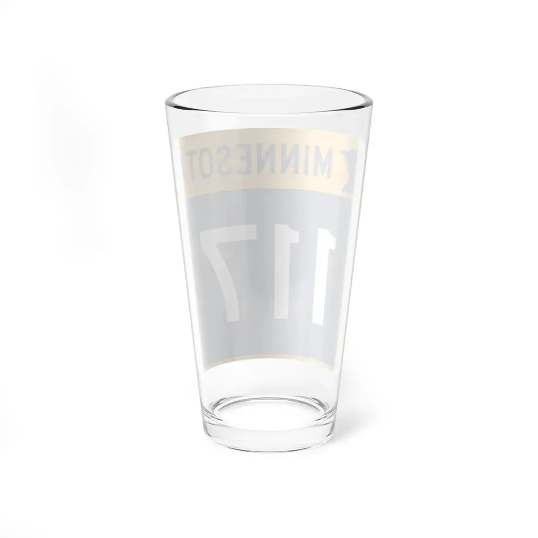 MN-117 (Minnesota) (Road Sign) Pint Glass 16oz - Go Mug Yourself