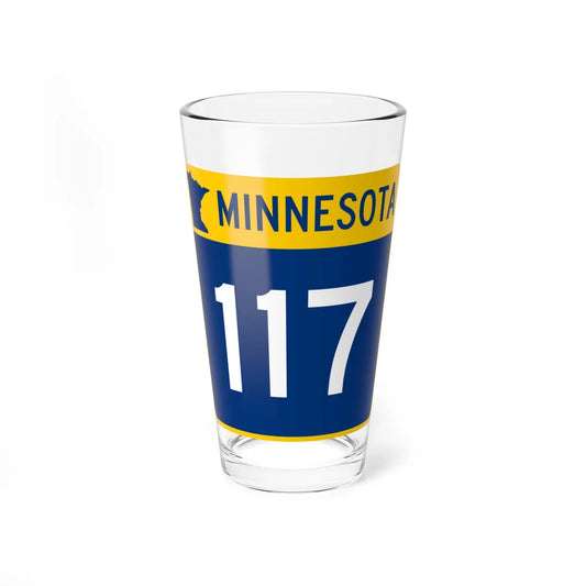 MN-117 (Minnesota) (Road Sign) Pint Glss 16oz 16oz - Go Mug Yourself
