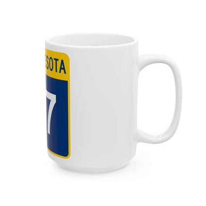 MN-117 (Minnesota) (Road Sign) White Coffee Mug - Go Mug Yourself