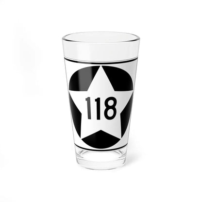 MN-118 1934 (Minnesota) (Road Sign) Pint Glass 16oz 16oz - Go Mug Yourself