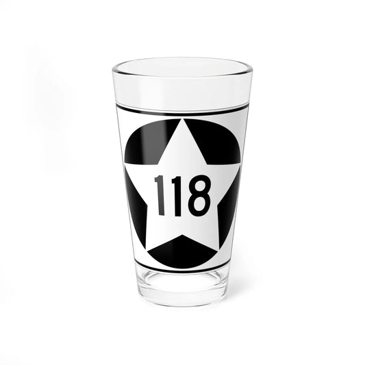 MN-118 1934 (Minnesota) (Road Sign) Pint Glass 16oz 16oz - Go Mug Yourself