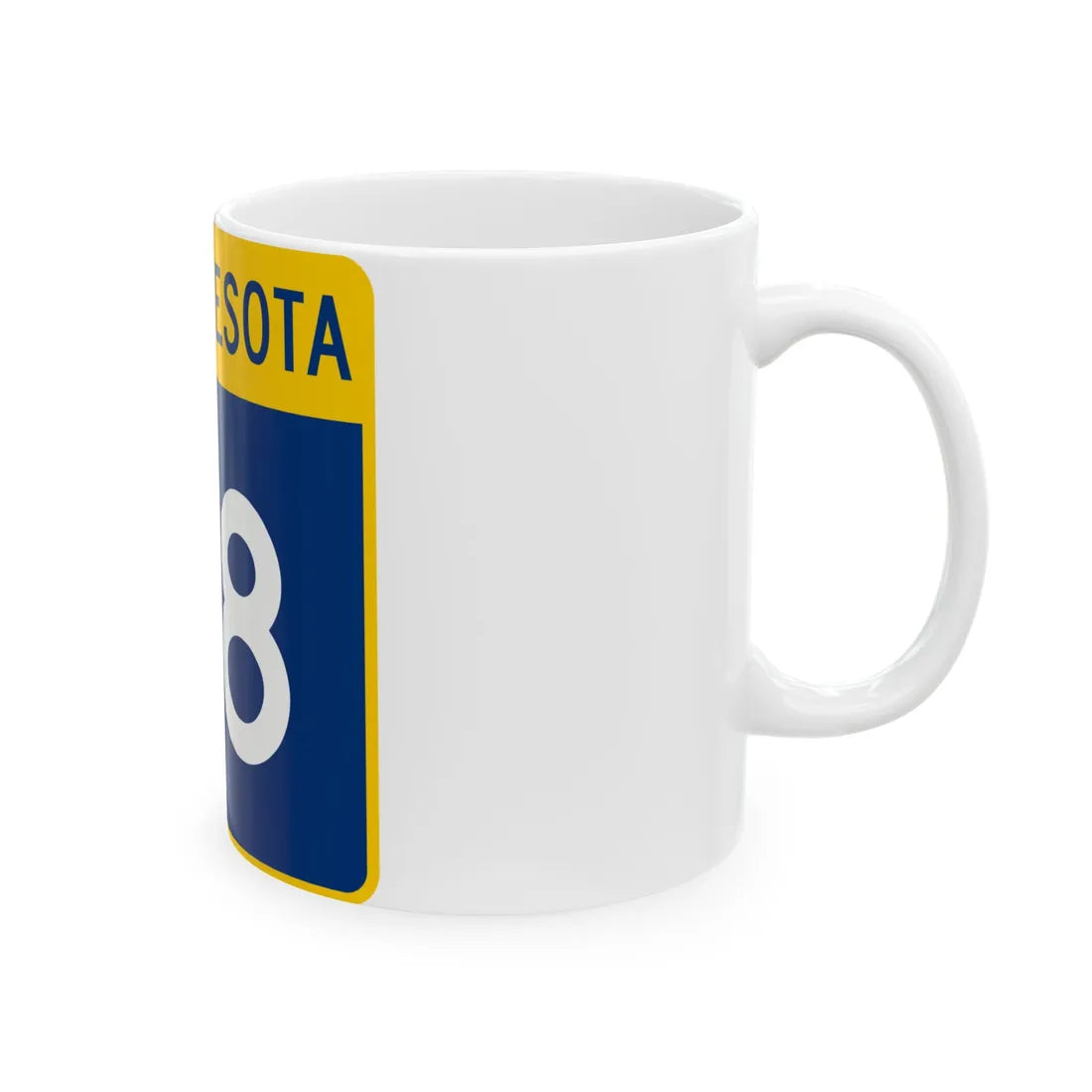 MN-118 (Minnesota) (Road Sign) White Coffee Mug - Go Mug Yourself