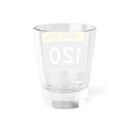 MN-120 wide (Minnesota) (Road Sign) Shot Glass 1.5oz - Go Mug Yourself