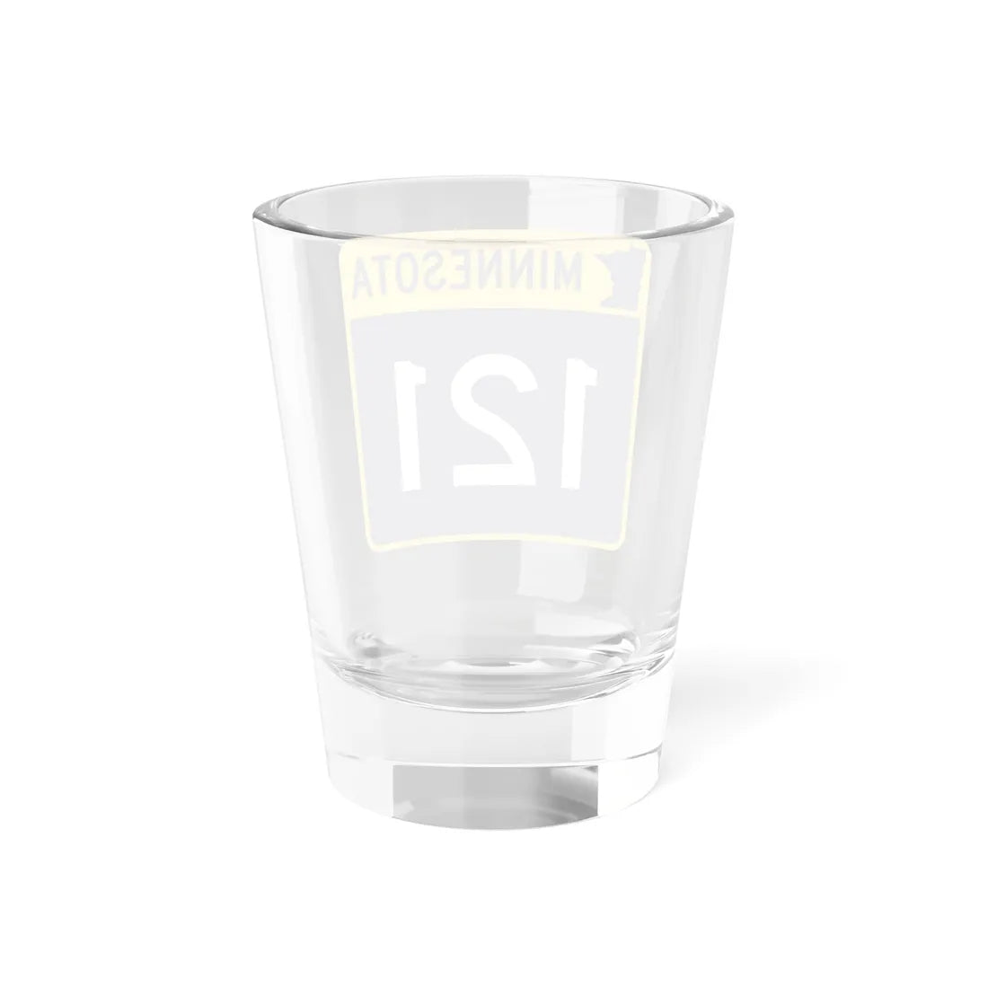 MN-121 (Minnesota) (Road Sign) Shot Glass 1.5oz - Go Mug Yourself