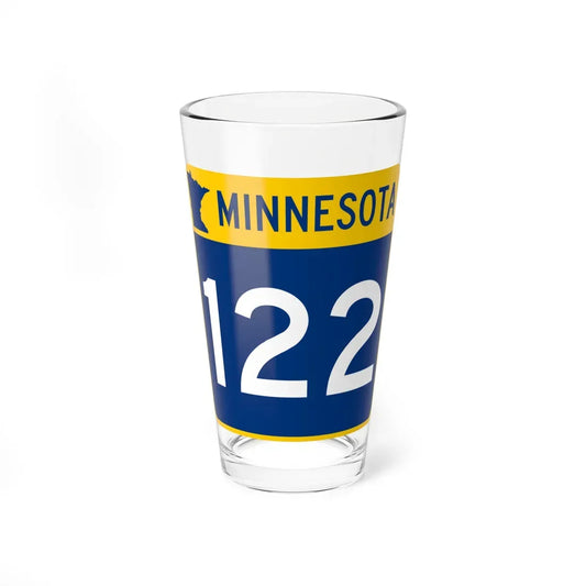 MN-122 (Minnesota) (Road Sign) Pint Glass 16oz 16oz - Go Mug Yourself