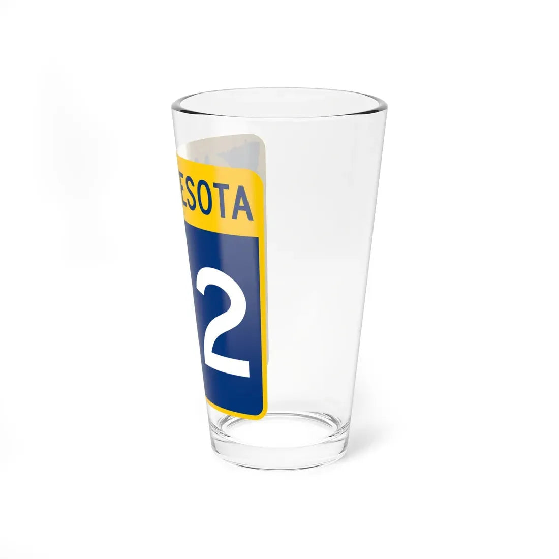 MN-122 (Minnesota) (Road Sign) Pint Glass 16oz - Go Mug Yourself