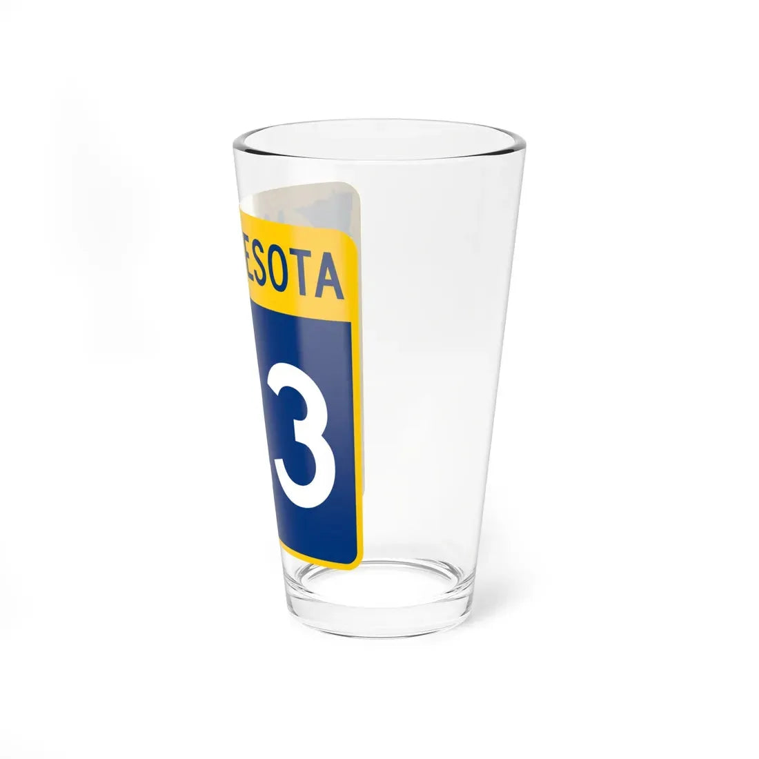 MN-123 (Minnesota) (Road Sign) Pint Glass 16oz - Go Mug Yourself
