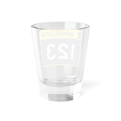 MN-123 wide (Minnesota) (Road Sign) Shot Glass 1.5oz - Go Mug Yourself
