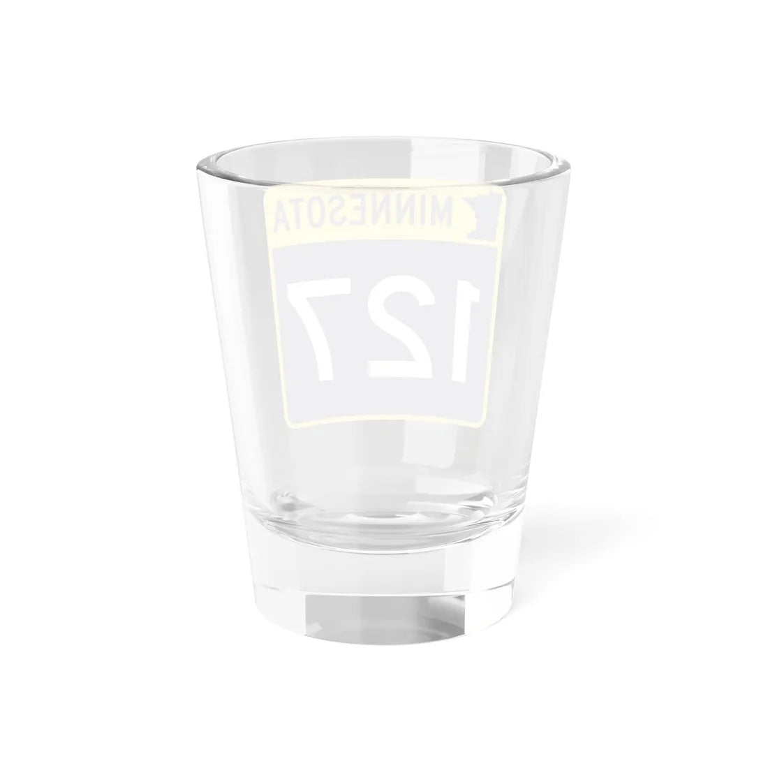 MN-127 (Minnesota) (Road Sign) Shot Glass 1.5oz - Go Mug Yourself