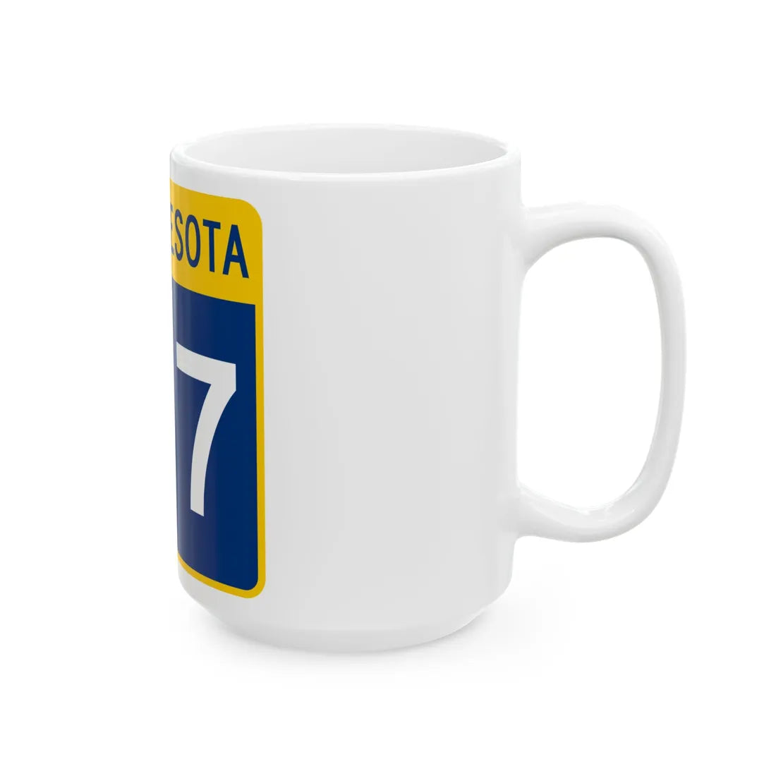 MN-127 (Minnesota) (Road Sign) White Coffee Mug - Go Mug Yourself