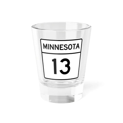 MN-13 1948 (Minnesota) (Road Sign) Shot Glass 1.5oz 1.5oz - Go Mug Yourself
