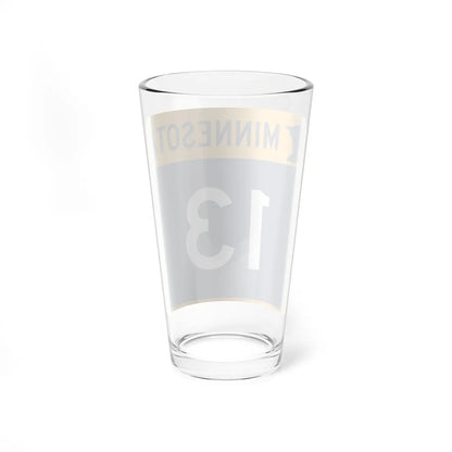 MN-13 (Minnesota) (Road Sign) Pint Glass 16oz - Go Mug Yourself