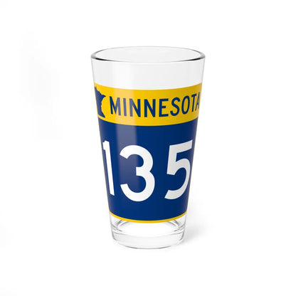 MN-135 (Minnesota) (Road Sign) Pint Glass 16oz 16oz - Go Mug Yourself