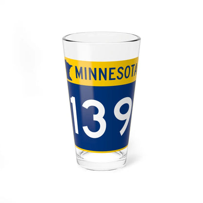 MN-139 (Minnesota) (Road Sign) Pint Glass 16oz 16oz - Go Mug Yourself