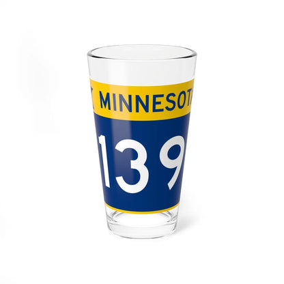 MN-139 wide (Minnesota) (Road Sign) Pint Glass 16oz 16oz - Go Mug Yourself